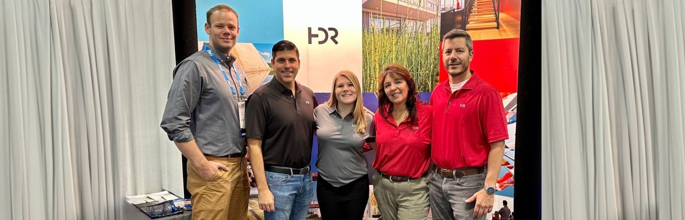 Employees at the SHPE career fair booth