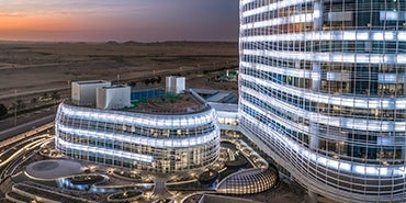 Almoosa Rehabilitation Hospital at Dusk