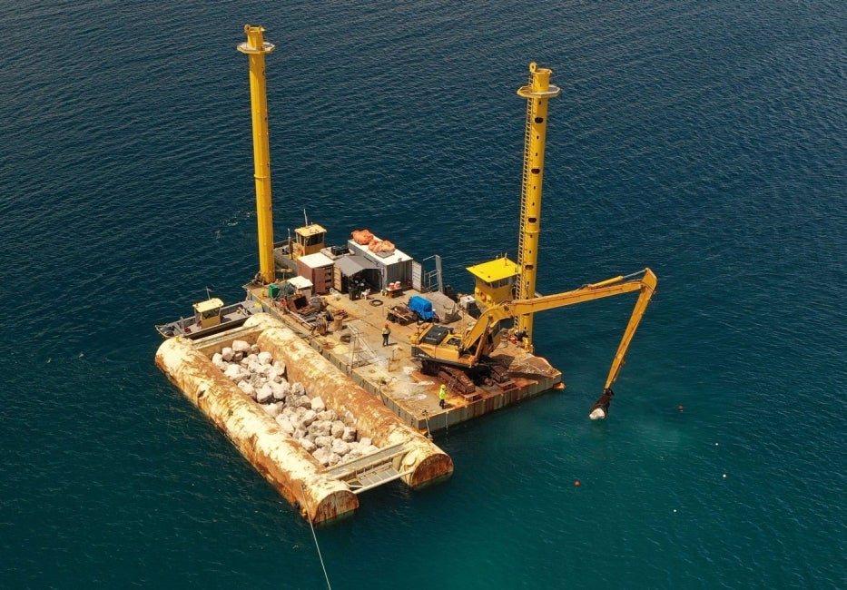 artificial reef in Pacific Ocean