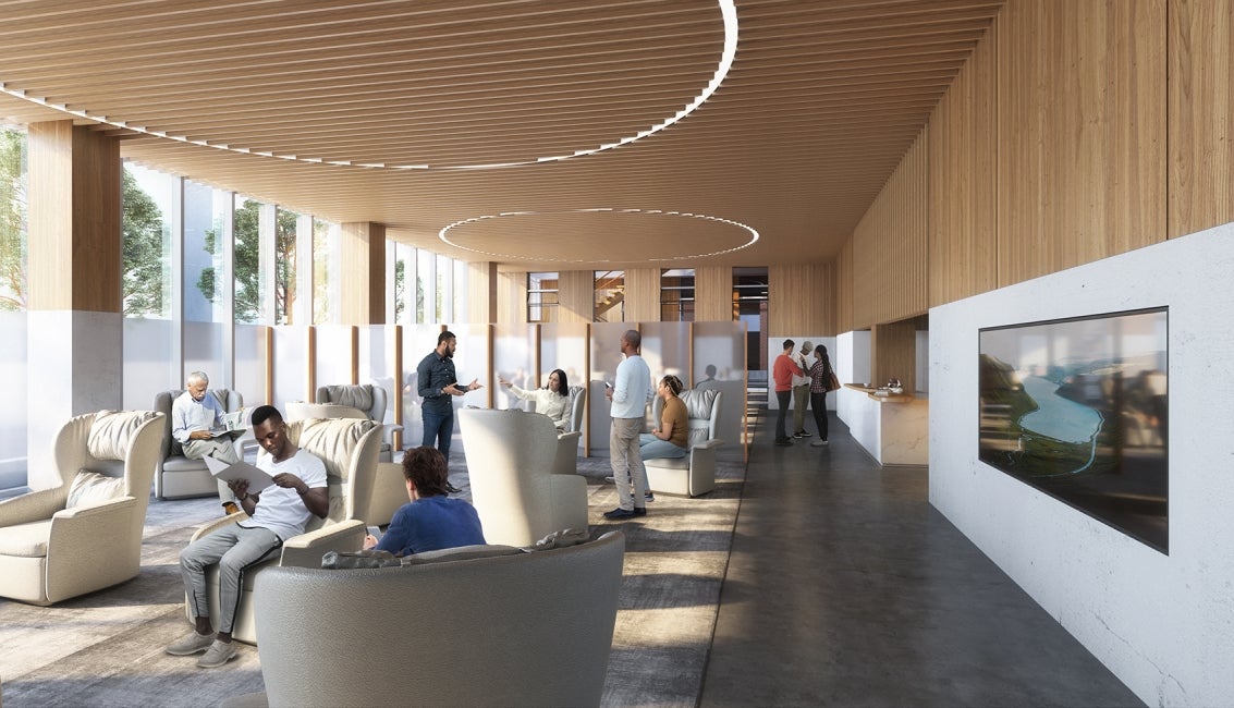 Behavioral Health Outpatient Research Center Interior Lobby