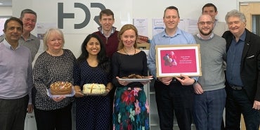 Employees in HDR's Berkhamsted office on the Day of Giving