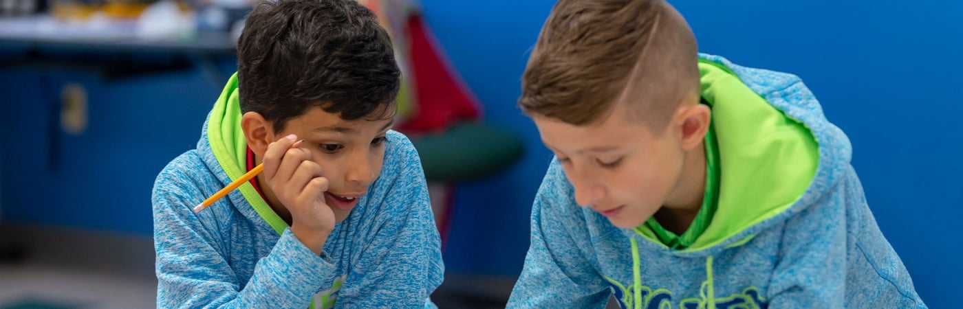 boys in a classroom