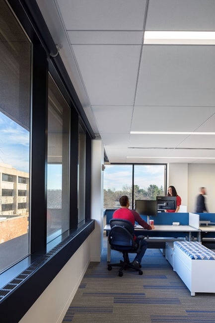 Bristol-Myers Squibb Module E Office Renovation Workspace Corner