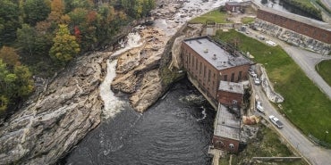 Rumford Falls Hydroelectric Project - Upper Falls and Powerhouse