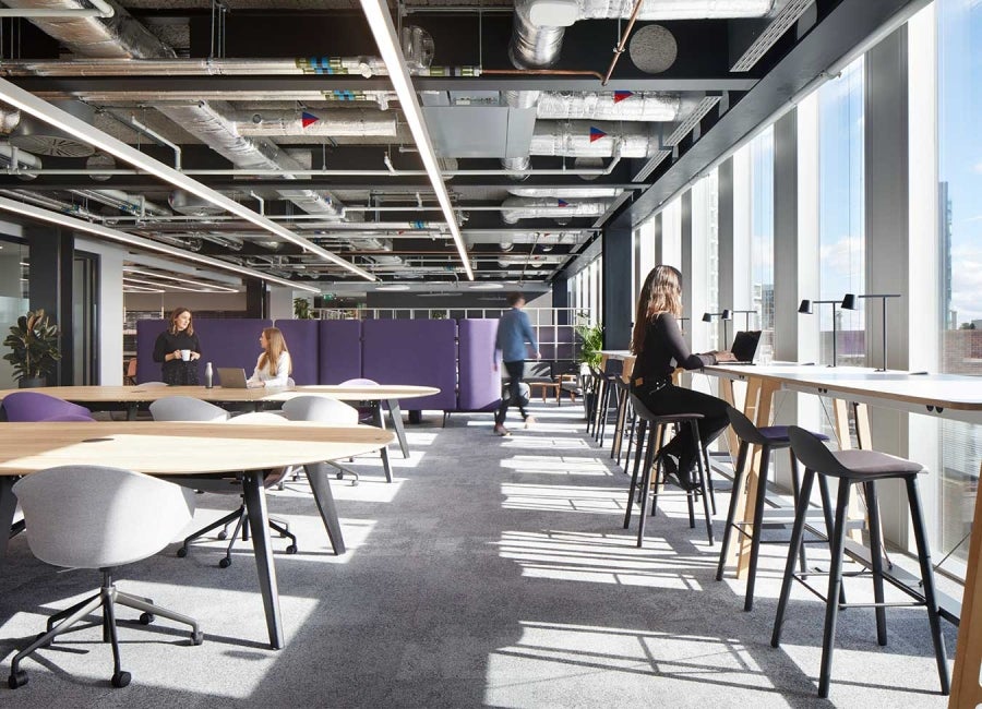 Open-plan office at One Braham, London, UK