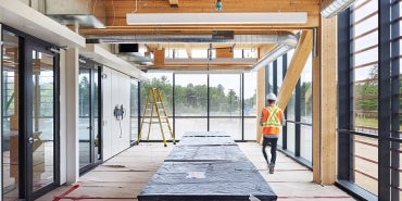 photo of mass timber construction at canadian nuclear labs