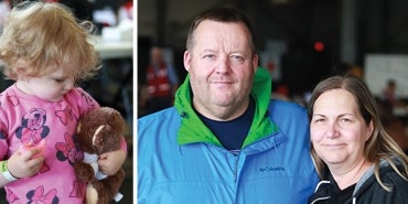 Families who evacuated from the Alberta wildfire