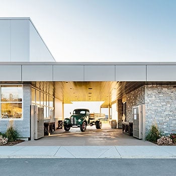 O'Rourke's Peak Cellars breezeway entry