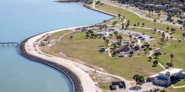 park seawall and coast