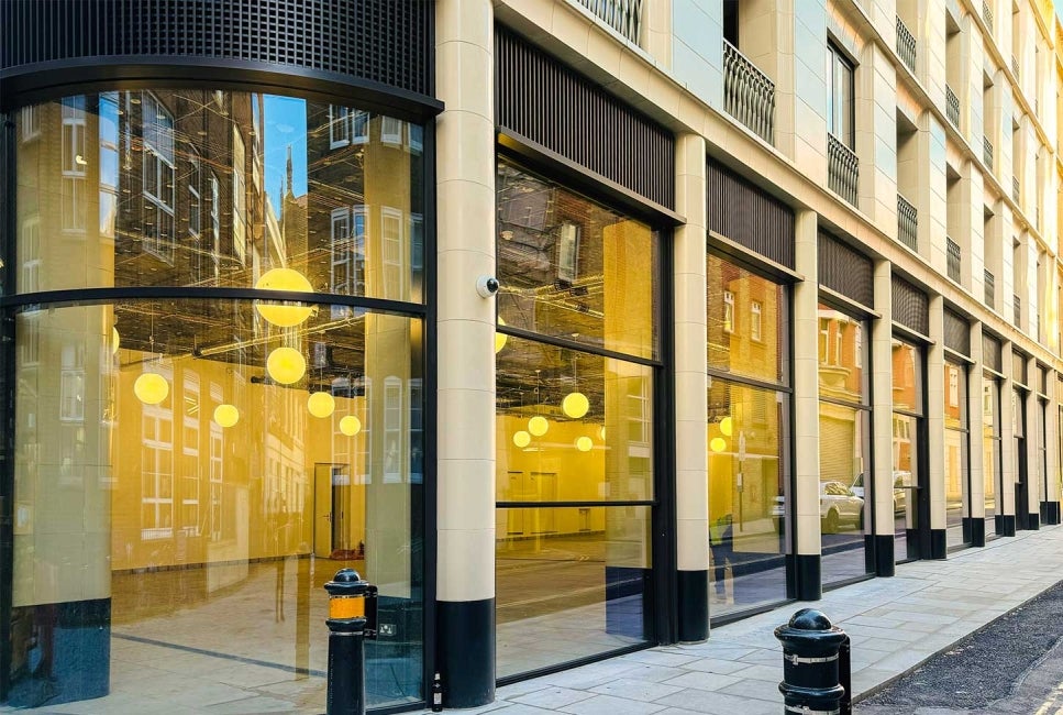 Street level exterior of Marylebone Square, London.