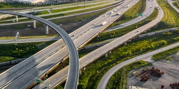 Council Bluffs interstate system aerial