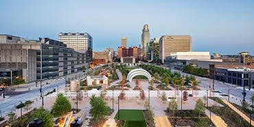 Aerial of the Gene Leahy Mall