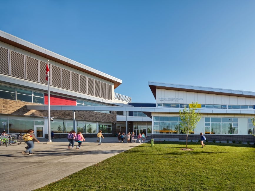 Griffith Woods Schools Entrance