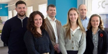 Employees at HDR's office in Glasgow, UK.