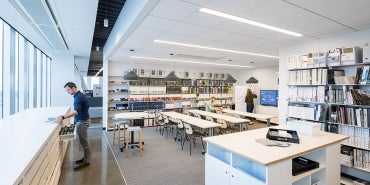 Interior of HDR Headquarters Office in Omaha Nebraska, USA.