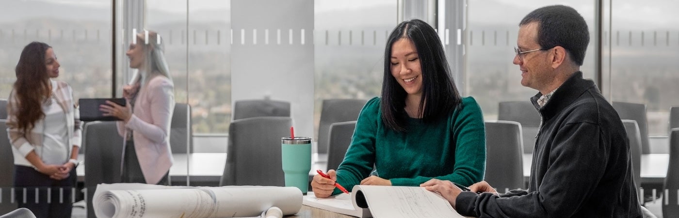 Employees in Santa Ana office