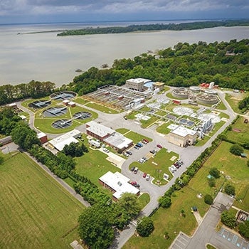 James River Treatment Plant aerial | Existing Conditions