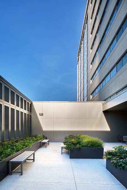 Humber River Hospital - courtyard balcony