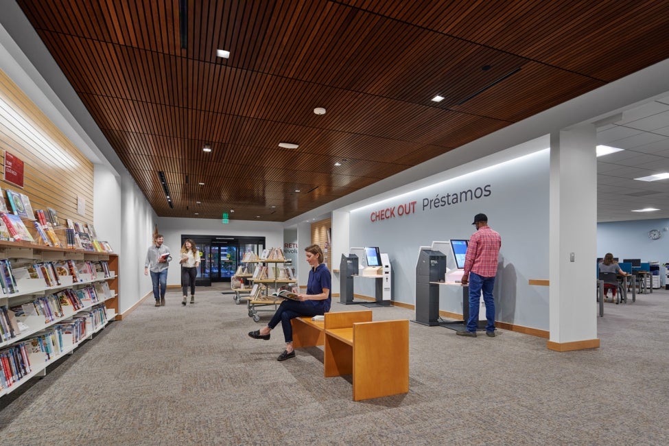 Jefferson County Belmar Public Library self-checkout counters