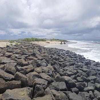 Marshall Islands rocky ocean coast