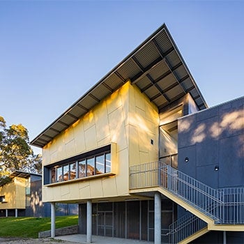 Macquarie University Biological Sciences Exterior Perspective Close Up HDR