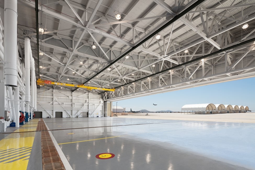 Miramar hangar interior