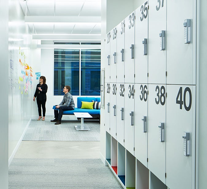 workplace shared lockers