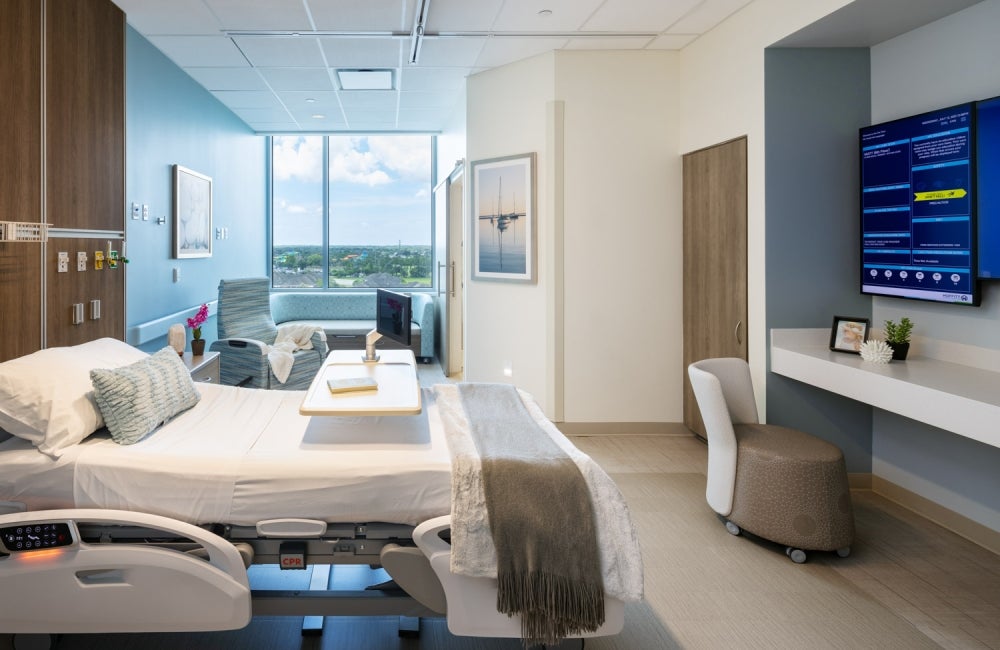 Moffitt Cancer Center Patient Room