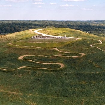 Aerial of Mount Trashmore