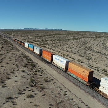 train in desert