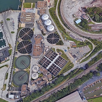 NEORSD Westerly Wastewater Treatment Plant aerial | Support Services for Automation