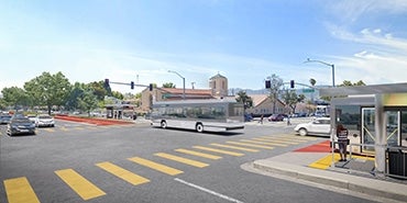 North Hollywood Pasadena BRT rendering