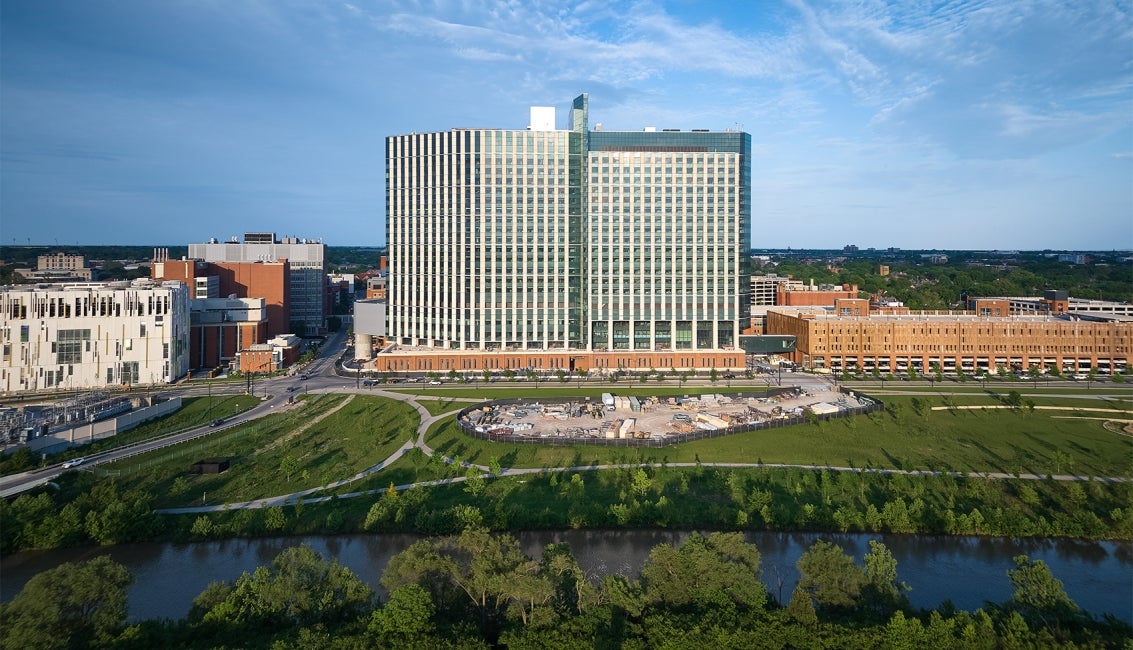 The Ohio State University Wexner Medical Center New Hospital Tower Olentangy River View