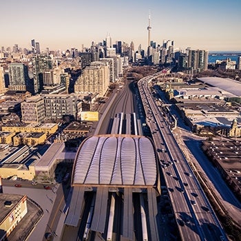 Ontario Line Exhibition Station conceptual rendering