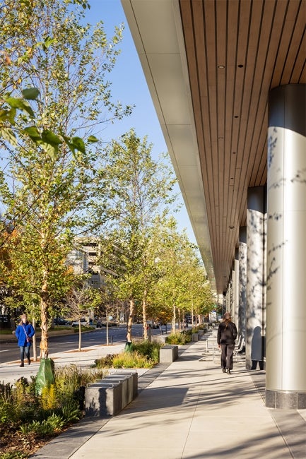 Rush University Medical Center Sidewalk Near Entrance