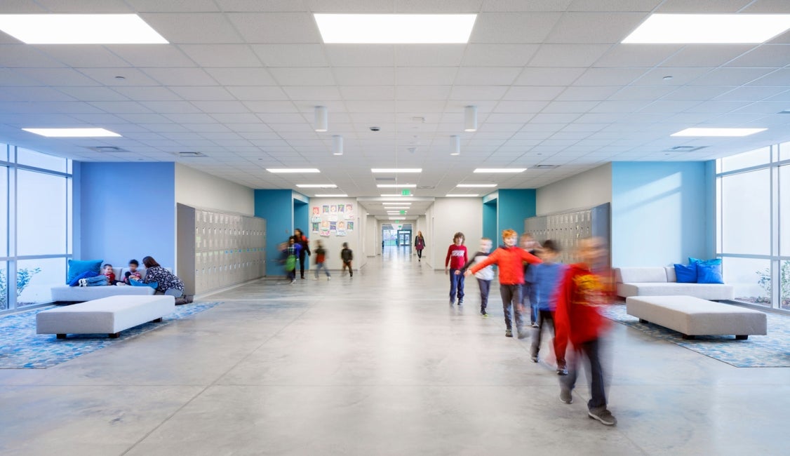 Spero Academy hallway