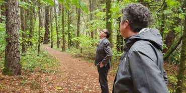 HDR experts tour an OSU research forest