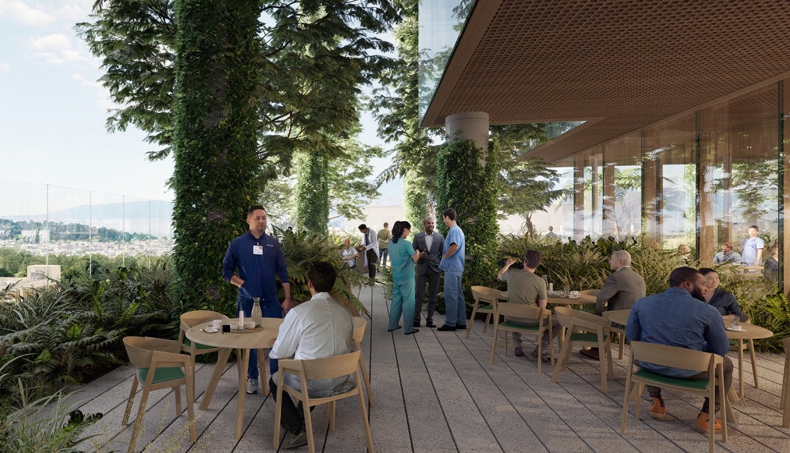 UCSF Helen Diller Medical Center Parnassus Heights New Hospital Outdoor Dining Terrace