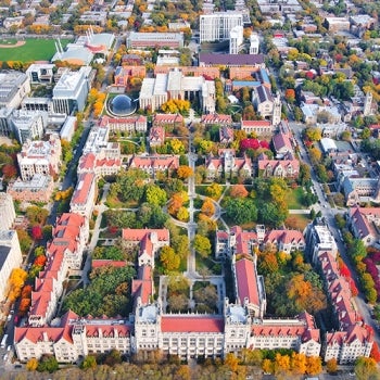 University of Chicago aerial view