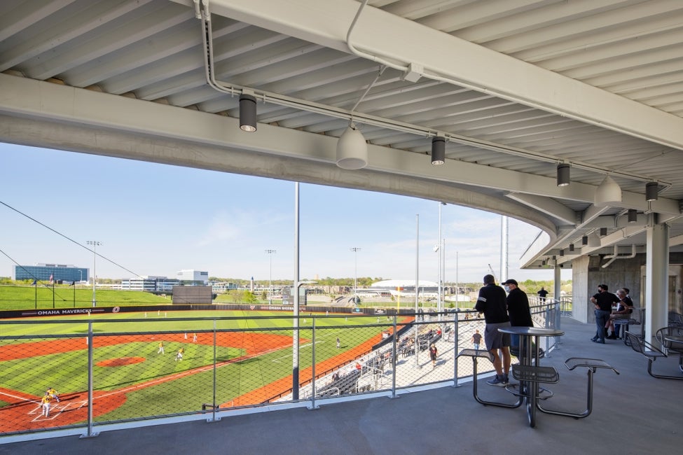 UNO Maverick Park pavilion interior 