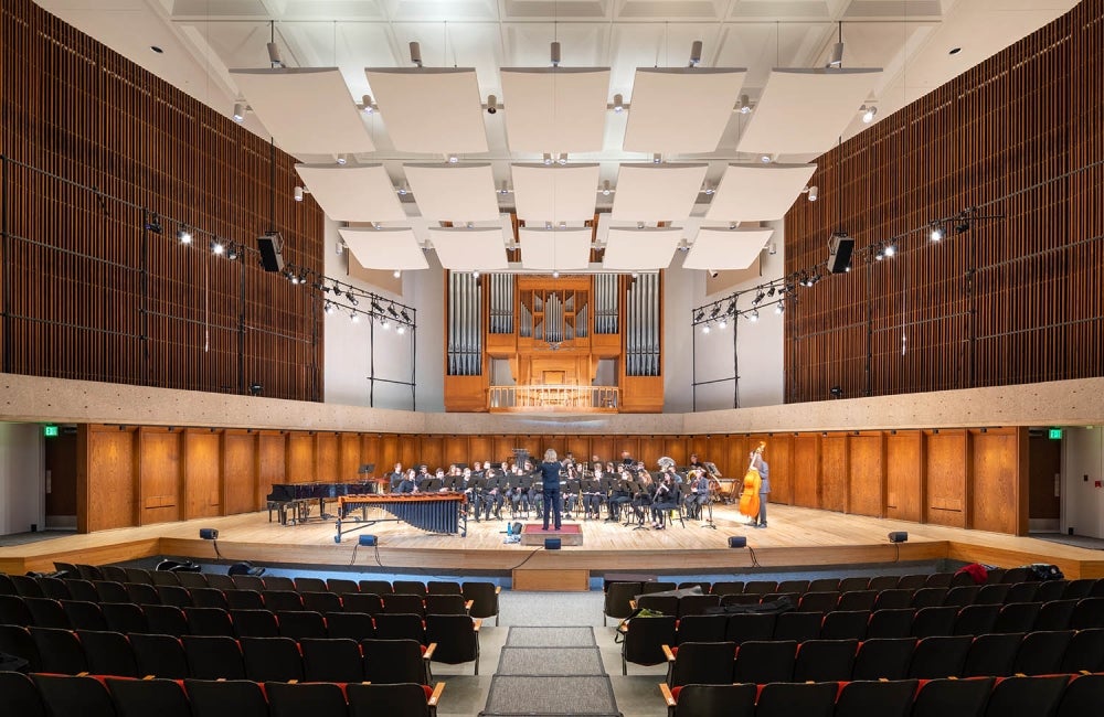 University of Nebraska Strauss Performing Arts Renovation Hall HDR