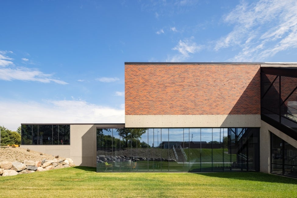 exterior view of University of Nebraska's Strauss Performing Arts Center