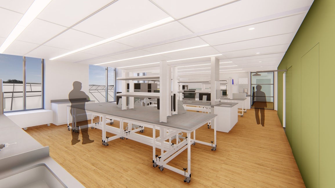 Interior Rendering of the USDA National Grape Improvement Center lab