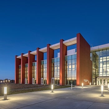 USSTRATCOM Command and Control Facility at night