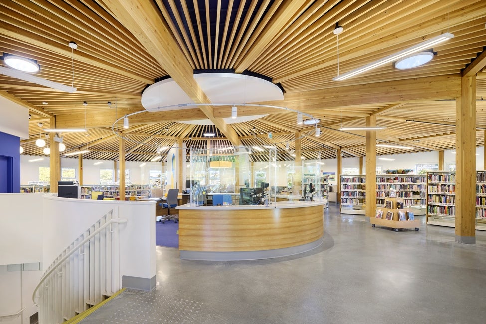 Sooke Library reception