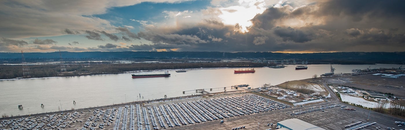 Vancouver port sunset