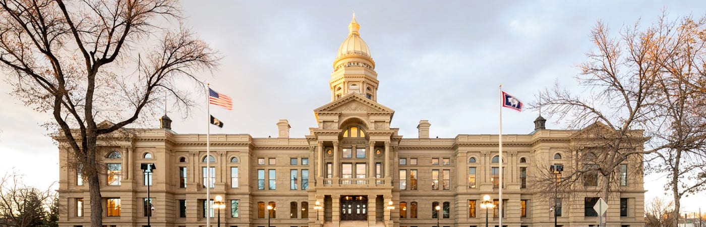 Wyoming State Capitol hero 