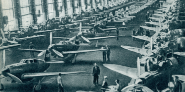 Airplane factory from World War II