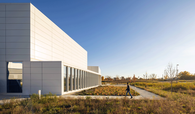 Argonne National Lab Long Beamline Building Exterior