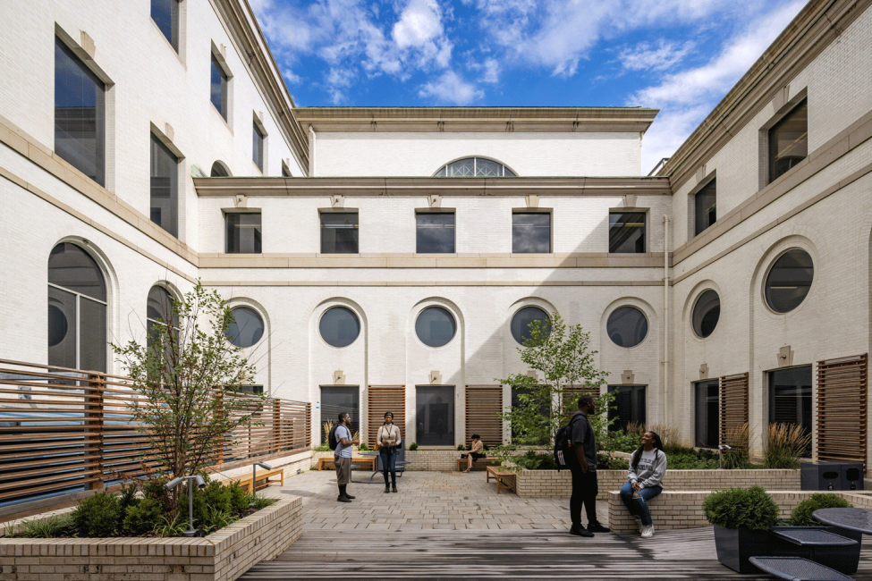 Community College of Philadelphia View from courtyard